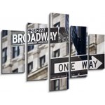 Obraz 5D pětidílný - 150 x 100 cm - Panneau Broadway New-York Panneau Broadway Nový – Zboží Mobilmania