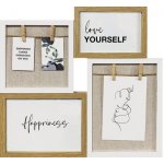 Fotorámeček na více fotografií přírodní bílý, 4 rámy 37x34,5 cm – Zboží Živě