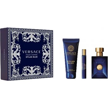 Versace Pour Homme Dylan Blue EDT 100 ml + EDT 10 ml + sprchový gel 150 ml dárková sada