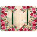 PokojovaDekorace.cz prostírání 129 Dřevo s květy 43x30cm – Zboží Dáma