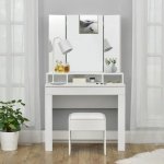 FurniGO - Taburetka Melly v bílé barvě s čalouněním – Zbozi.Blesk.cz