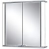 Koupelnový nábytek Jokey MARNO Zrcadlová skříňka (galerka) - bílá, pohledové hrany šedé
