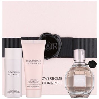 Viktor & Rolf Flowerbomb EDP 50 ml + sprchový gel 50 ml + tělový krém 40 ml dárková sada