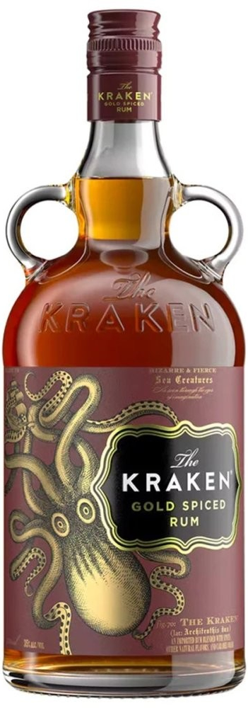 Kraken Gold Spiced 35% 1 l (holá láhev)