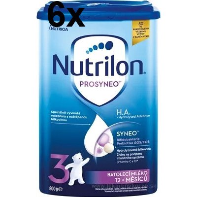 Nutricia Nutrilon 3 PROSYNEO H.A. Hydrolyzed Advance 6 x 800 g – Zboží Mobilmania
