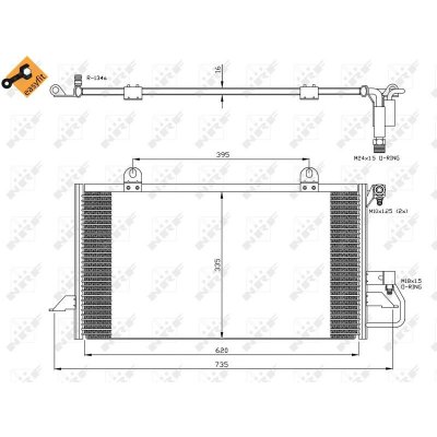 Kondenzátor, klimatizace NRF 35248 – Zboží Mobilmania