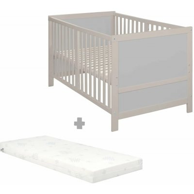 roba Kombinovaná postýlka EASY SLEEP 70 x 140 přírodní šedá – Sleviste.cz