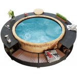 Shumee Obruba k vířivce polyratanová černá – Hledejceny.cz