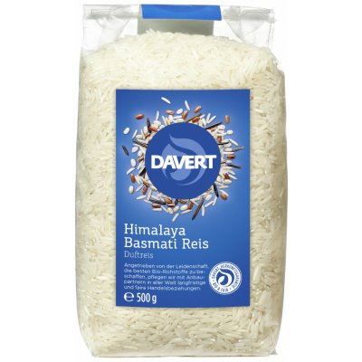 Davert Rýže basmati bílá bez lepku bio 0,5 kg