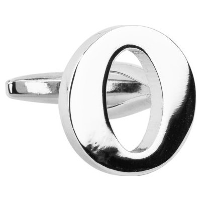 Bubibubi manžetový knoflíček stříbrné písmeno O – Sleviste.cz