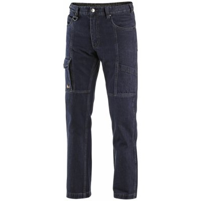 Canis CXS Nimes II Pánské pracovní kalhoty jeans do pasu tmavě modré 1490080414 – Zboží Mobilmania