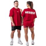 NEBBIA Oversized tričko GYM ESSENTIALS 381 DARK RED – Sleviste.cz