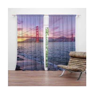 Sablio Závěs Golden Gate 5: 2ks 140x250cm – Hledejceny.cz