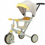 TRIKE FIX V4 žluto šedá s stříškou – Zboží Dáma