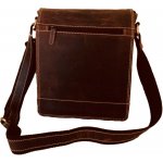 Casablanca kožená pánská taška přes rameno hnědá 803 – Zboží Dáma