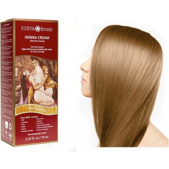 Surya Brasil přírodní barva na vlasy Henna krém světlý blond 70 ml