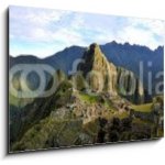 Obraz 1D - 100 x 70 cm - Panorama of Machu Picchu, lost Inca city in the Andes, Peru Panorama z Machu Picchu, ztracené město Inků v Andách, Peru – Hledejceny.cz