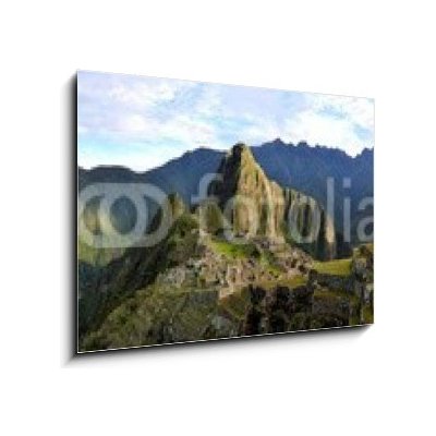 Obraz 1D - 100 x 70 cm - Panorama of Machu Picchu, lost Inca city in the Andes, Peru Panorama z Machu Picchu, ztracené město Inků v Andách, Peru – Hledejceny.cz