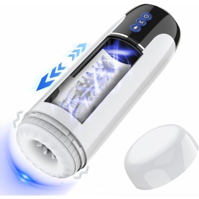 Paloqueth Ares Automatic Telescopic Masturbator with Vibrations & 3D Realistic Texture White – Sleviste.cz