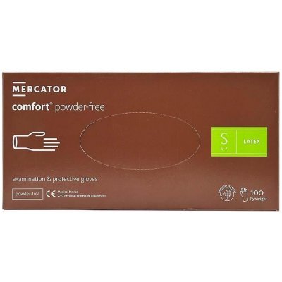 Mercator Comfort Powder-Free Latex Examination & Protective 100 ks – Zboží Dáma