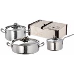 Ruffoni Sada hrnců OPUS PRIMA sada 6 ks stříbrná nerezová ocel – Zbozi.Blesk.cz