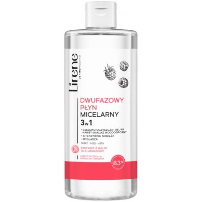 Lirene Cleansing Care Raspberry dvoufázová micelární voda 3 v 1 400 ml – Zbozi.Blesk.cz