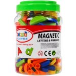 Inlea4Fun magnetická písmena a čísla 128 ks – Zboží Mobilmania