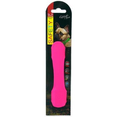Dog Fantasy Svítící návlek na obojek LED růžový 15 cm