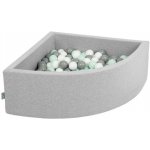 Divio Dětský suchý bazén šedý 90x30 cm + 300 míčků – Sleviste.cz