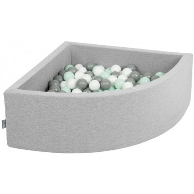Divio Dětský suchý bazén šedý 90x30 cm + 300 míčků – Sleviste.cz