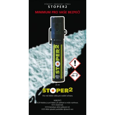 KKS Produkte Pepřový obranný sprej STOPER2 pěnový 20 ml s klipem – Zboží Dáma