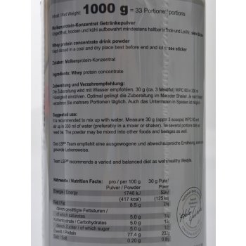 LSP Nutrition Zero WPC 80 2000 g