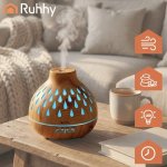 Ruhhy Difuzér Aromatický zvlhčovač Puri 400 ml Aromaterapie LED podsvícení – Zboží Mobilmania
