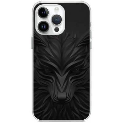 Pouzdro TopQ iPhone 14 Pro Max Černé vlk – Zboží Mobilmania