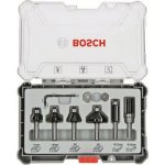 BOSCH Sada fréz s 8mm vřetenem Trim&Edging, 6 ks 2607017469 – Zboží Dáma