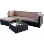 Bello Giardino Zahradní nábytek z ratanu sestava TINTO Black černá – Zboží Dáma