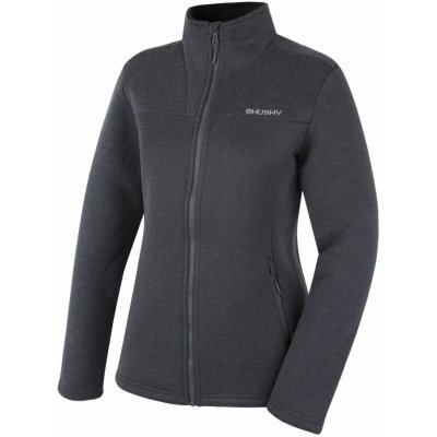 Husky Dámský svetr na zip Akra dark grey – Zboží Mobilmania