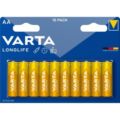 Varta Longlife AA 10ks 4106101461 – Zboží Živě