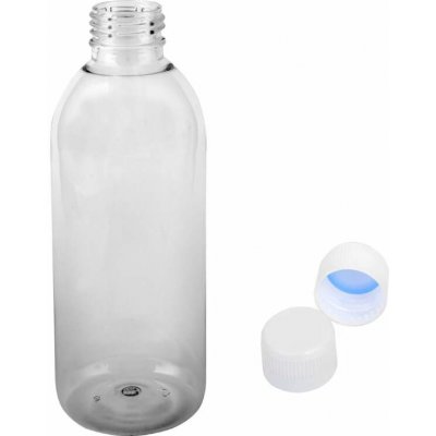 Tera Plastová lahvička čirá s bílým uzávěrem 300 ml – Sleviste.cz