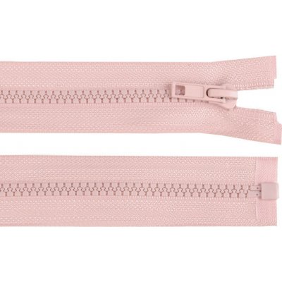 Kostěný zip dělitelný, délka 75 cm - pudrový – Hledejceny.cz