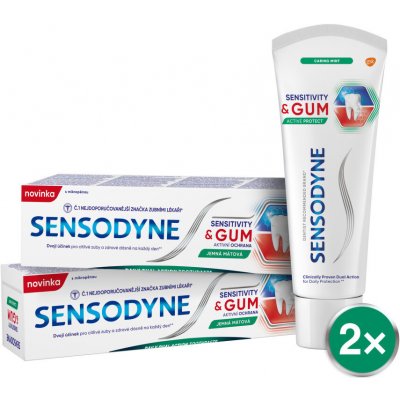 Sensodyne Sensitivity & Gum zubní pasta s fluoridem 2 x 75 ml – Zbozi.Blesk.cz