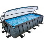 Exit Toys Frame s pískovou filtrací, kopulí a tepelným čerpadlem 540x250x100cm Stone Grey – Zbozi.Blesk.cz