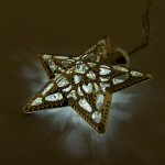 DECOLED LED světýlka na baterie 1,3 m kovové hvězdy, ledově bílá, 10 diod, čirý kabel IP20 interiér, 2× AA – Hledejceny.cz