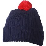 Knitted cap with pompon MB7540 s kulich em námořní modrá/červená – Hledejceny.cz