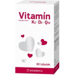 Biomedica Vitamín K2 + D3 + Q10 60 tablet – Hledejceny.cz