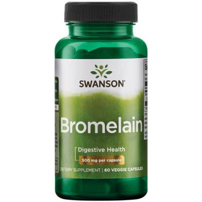 Swanson Bromelain 60 vegetariánská kapsle 500 mg – Hledejceny.cz