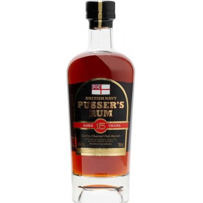 Pusser's Rum British Navy 15y 40% 0,7 l (holá láhev)