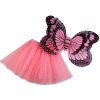 Dětský karnevalový kostým Růžový motýl