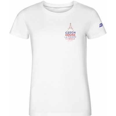 Olympijská kolekce Česká republika FANA Dámské triko z kolekce OH Francie 2024-czech house BÍLÁ – Sleviste.cz