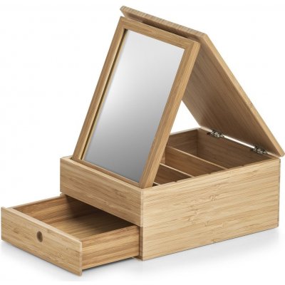Zeller bambusová skříňka na šperky se zrcátkem – Zboží Dáma